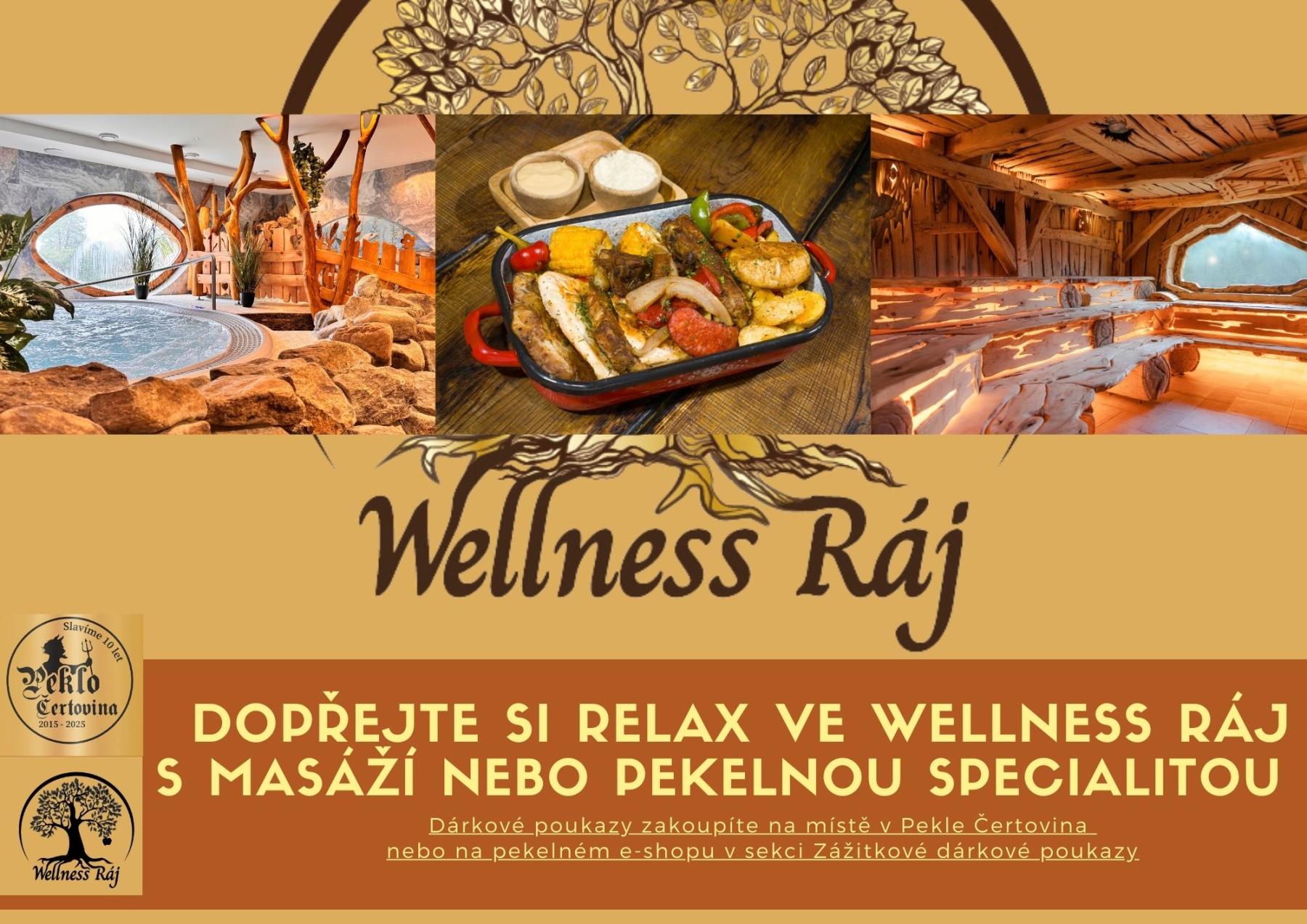 Relax ve Wellness & Spa Ráj s masáží nebo pekelnou specialitou