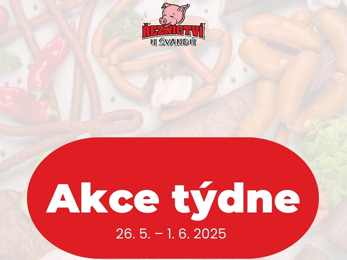 Akční leták Řeznictví U Švandů platný od 26. 5. do 1. 6. 2025