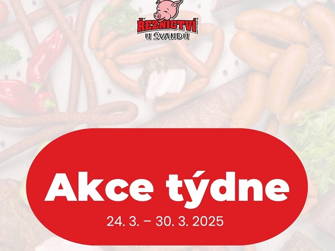 Akční leták Řeznictví U Švandů platný od 24. 3. do 30. 3. 2025