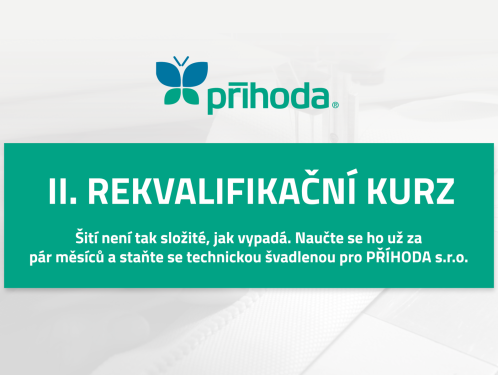 Už za 3 měsíce k novým dovednostem a stabilnímu zaměstnání v PŘÍHODA s.r.o.