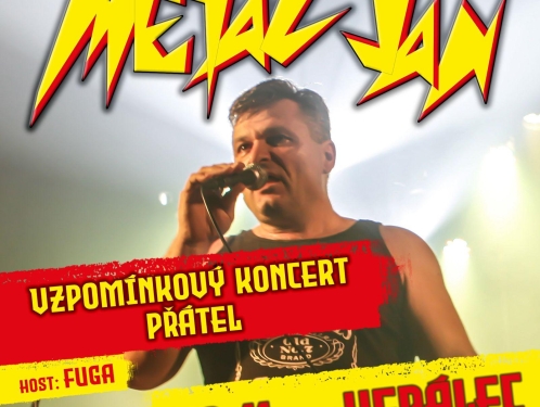 Metal Jan a vzpomínkový koncert s přáteli v KD Herálec.