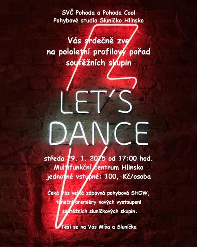 Let's dance - pololetní profilový pořad pohybového studia Sluníčko